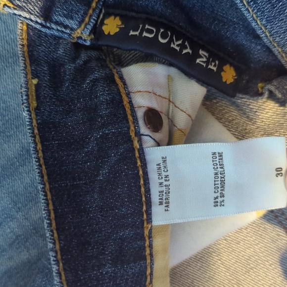 Lucky Brand 10/30 Sweet N Low Semi-Distressed Bootcut Denim Blue Jeans Faded - Picture 7 of 16